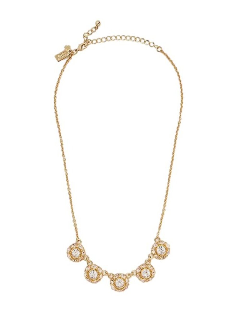 Kate Spade New York Putting on the Ritz Row Necklace Gold Retail $128